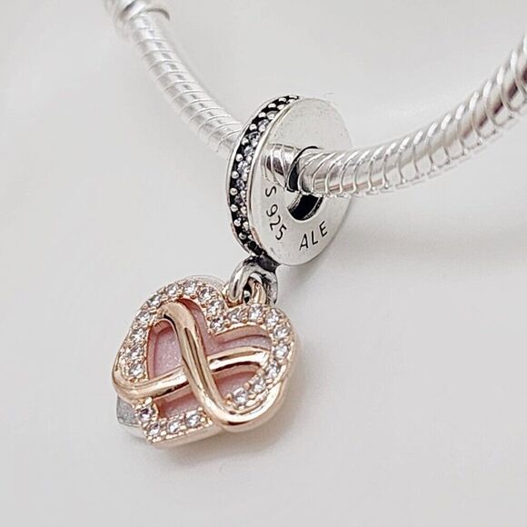 Pandora Infinity Heart Dangle Charm - Picture 2 of 5